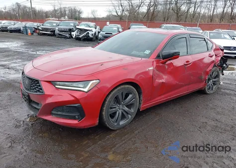 2021 Acura Tlx A-Spec Package из США, поврежденный, VIN 19UUB5F57MA015754